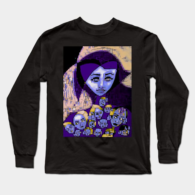 Multitude Streaming Consciousness Long Sleeve T-Shirt by Sarah Curtiss